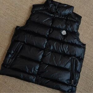 Moncler Shiny Black Puffer Vest